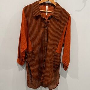 Anthropologie button up long shirt